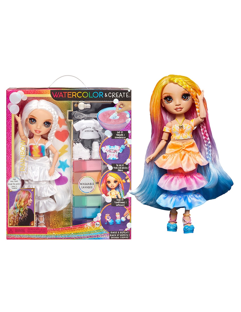 Muñeca mga rainbow high color and create