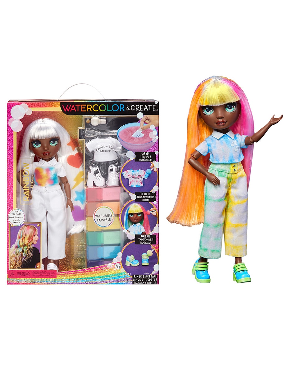 Muñeca mga rainbow high color and create