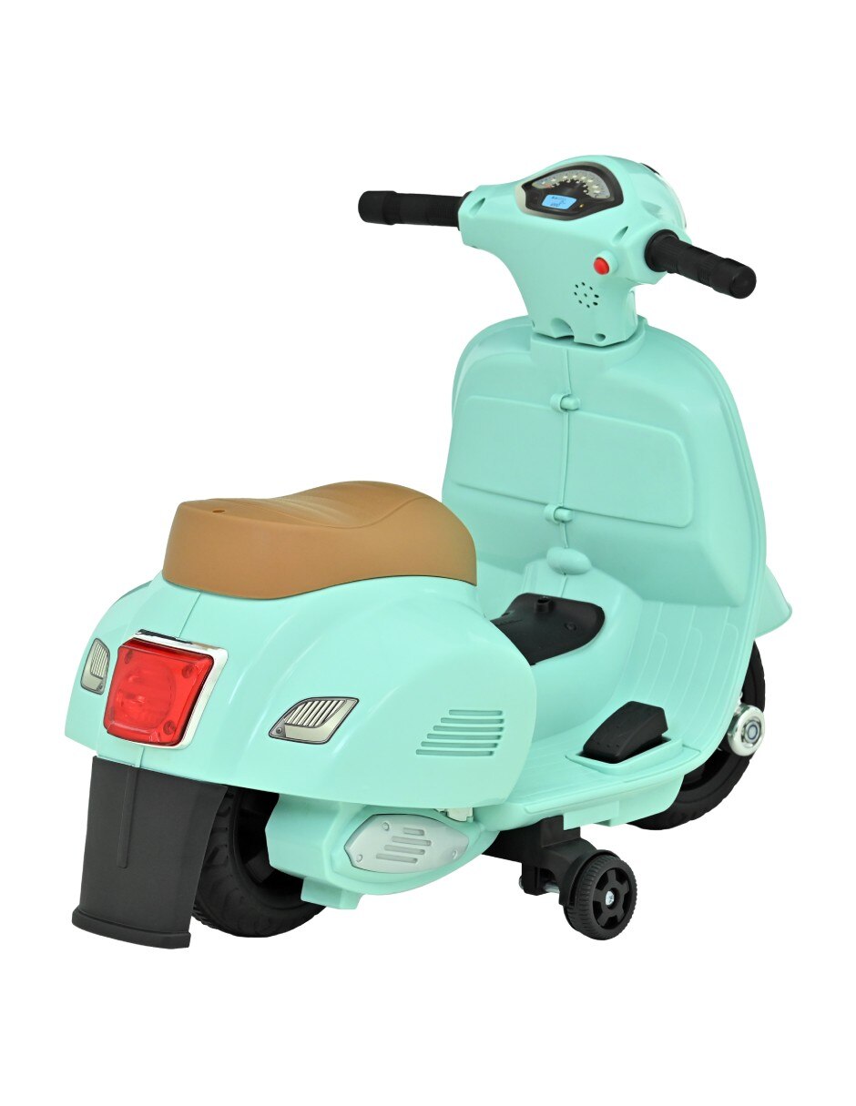 Moto montable Mini Vespa 6V recargable 4