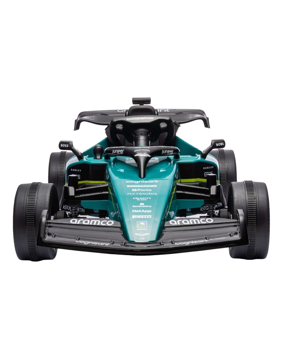 Automóvil montable con control remoto Kart Formula 1 AMR23 recargable infantil 10
