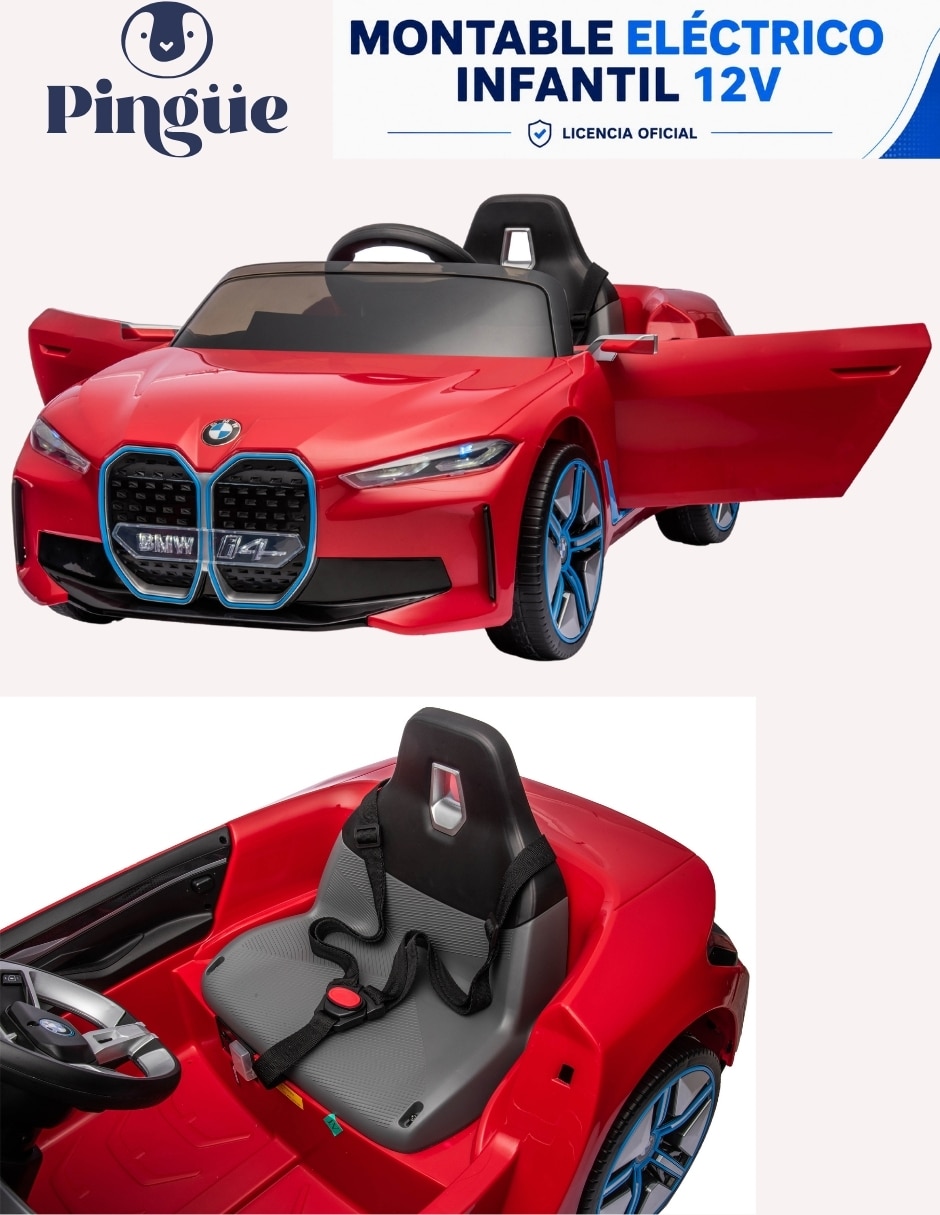 Automóvil montable con control remoto BMW recargable infantil 2