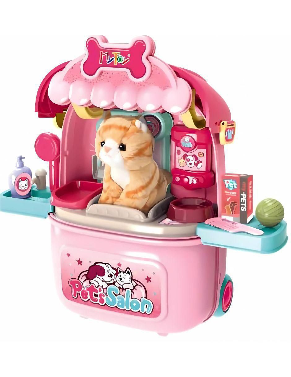 Mochila salón porta mascota juego de rol para niños