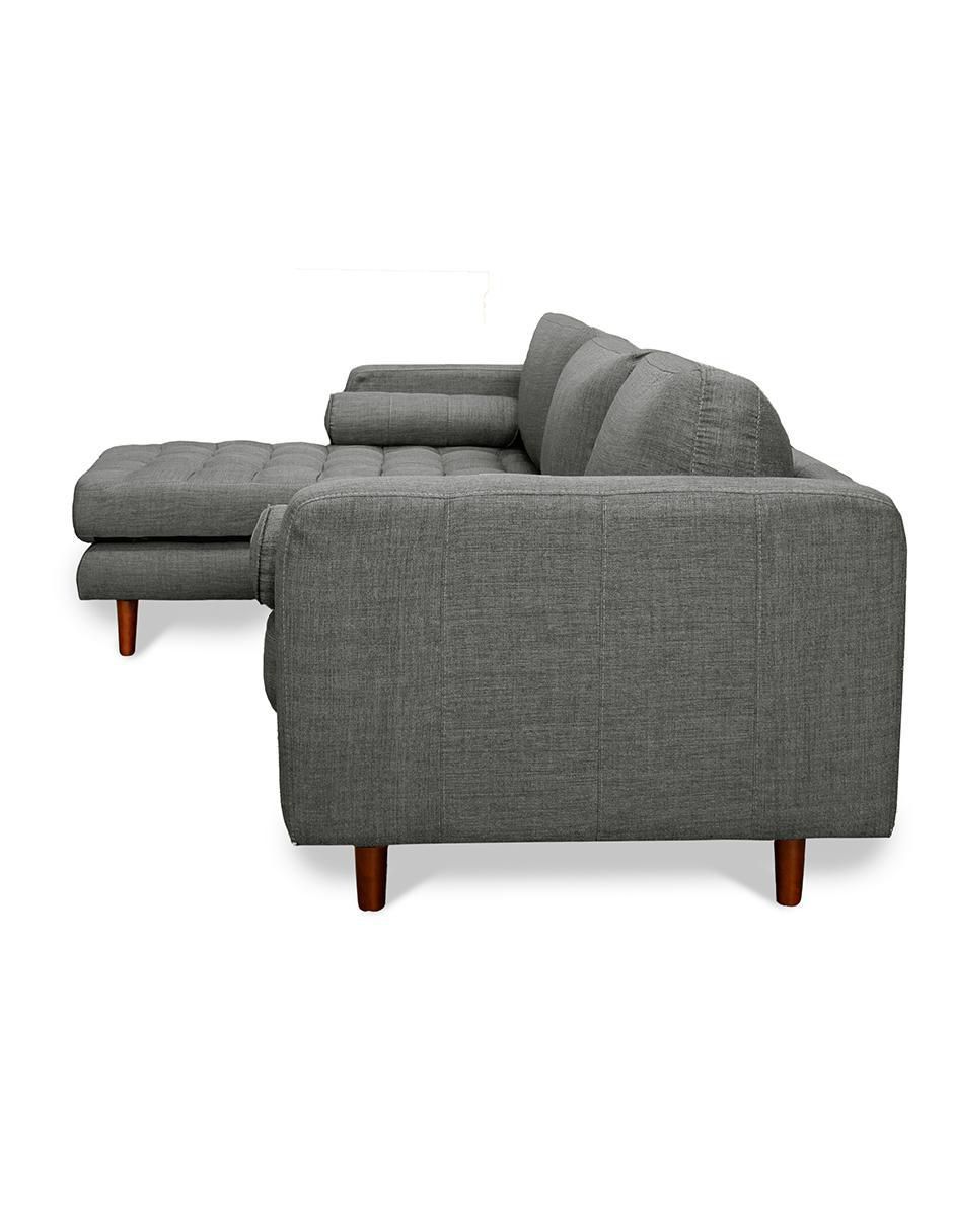 Sala modular izquierda Confortopiel de lino