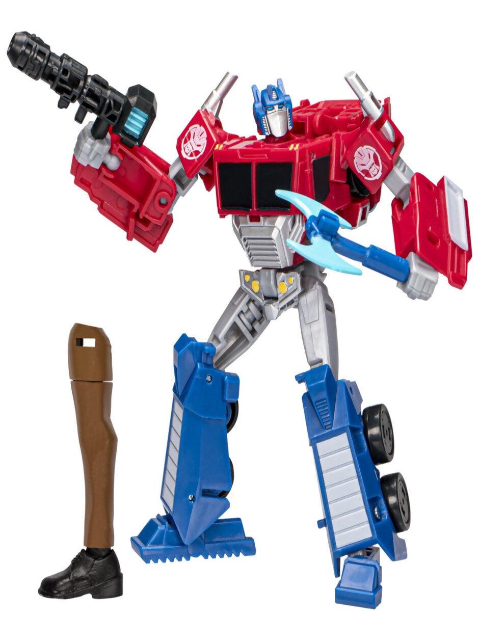 Figura de acción articulada : EarthSpark Optimus Prime deluxe Transformers 2 en 1