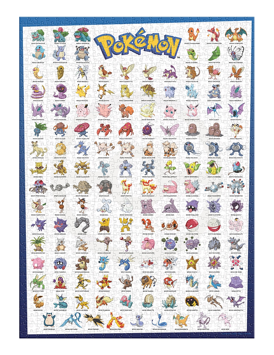 Rompecabezas Edición Original Pokémon 1000 piezas