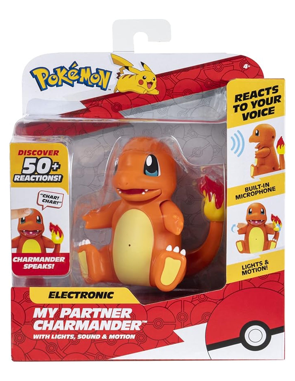 Figura de acción articulada Pokémon Charmander Pokemon con movimiento, luz y sonido