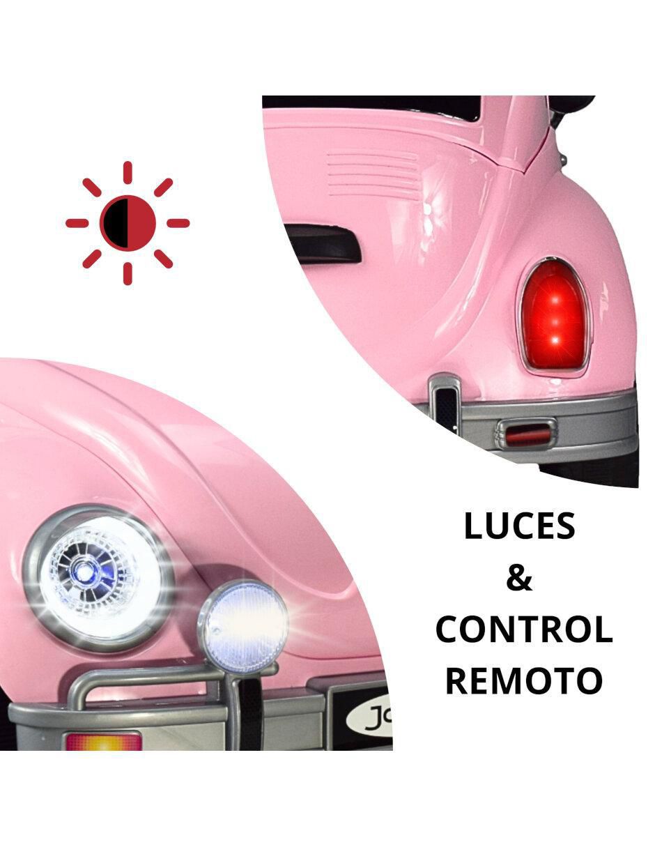 Automóvil montable Diseño vochito recargable 5