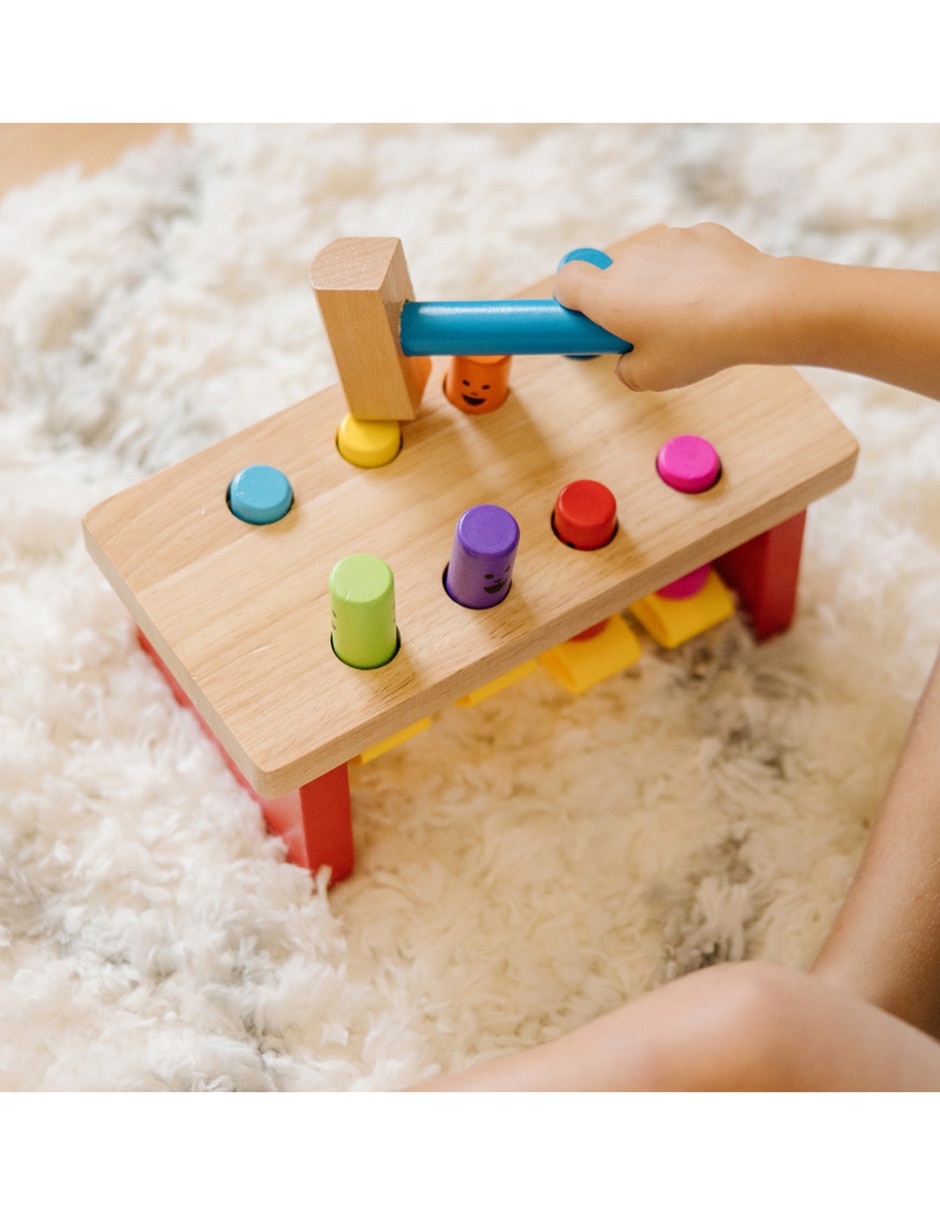 Banco de trabajo para martillar juego armable para niño