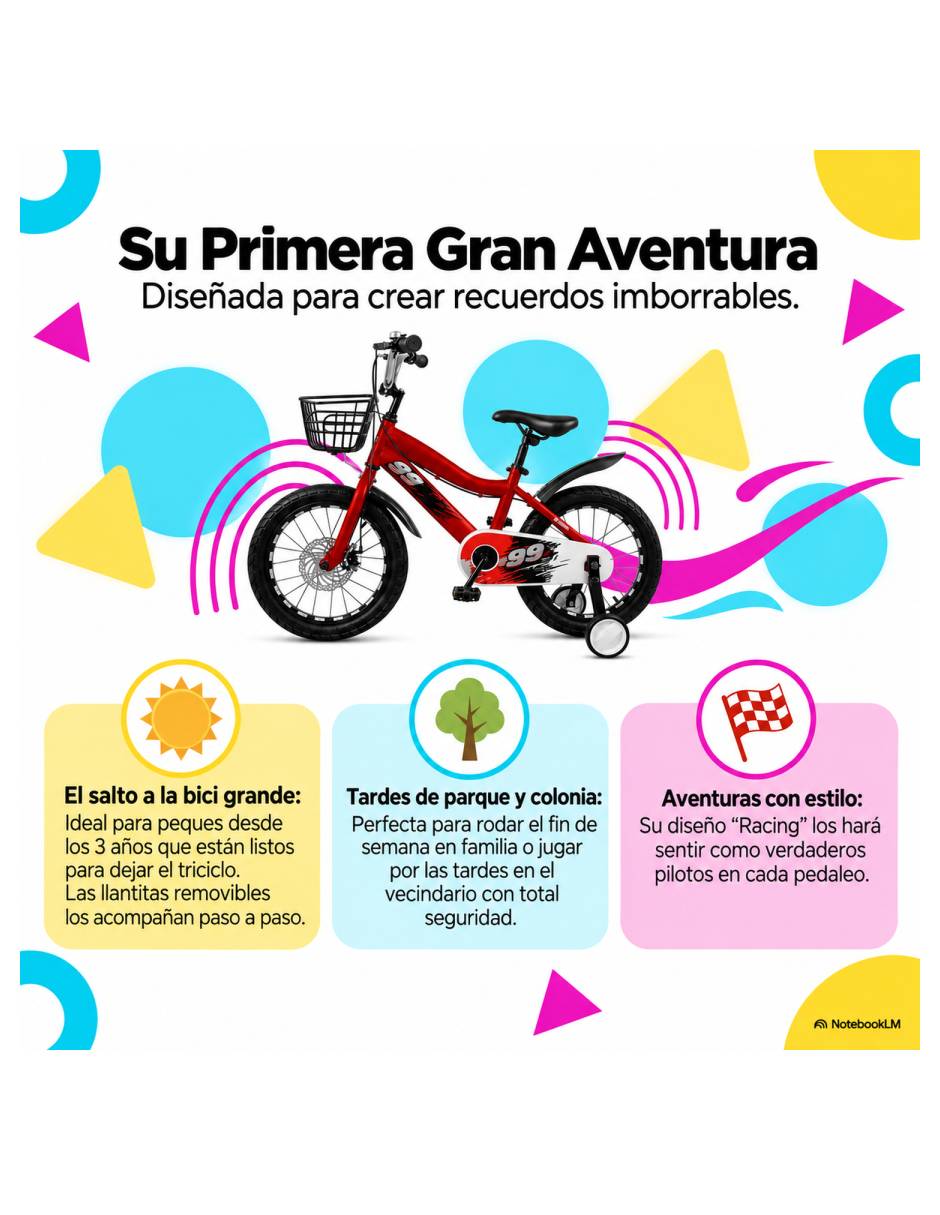 Bicicleta infantil rodada 16 unisex 6