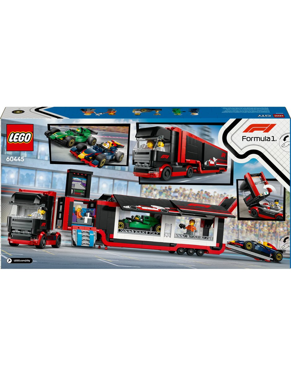 LEGO F1 Truck With Rb20 & Amr24 F1 Cars 60445 Lego City 4