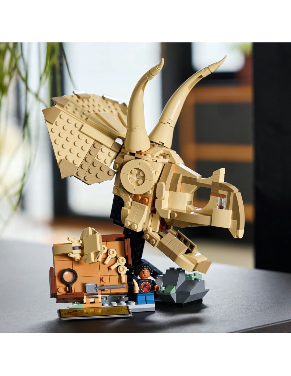 Jurassic World Fósiles De Dinosaurio: Cráneo De Triceratops 76969 2