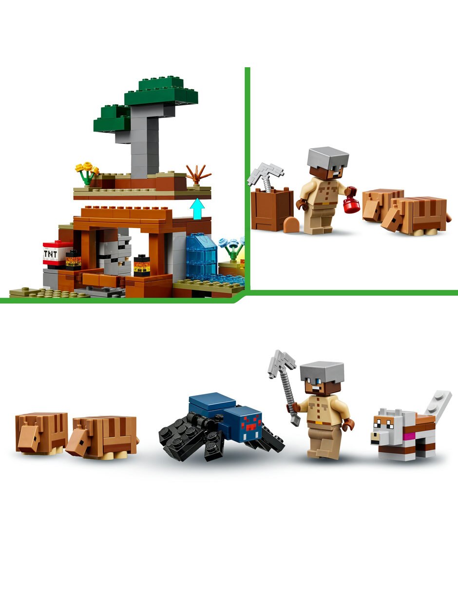 LEGO La Expedición A La Mina Del Armadillo 21269 Minecraft 3