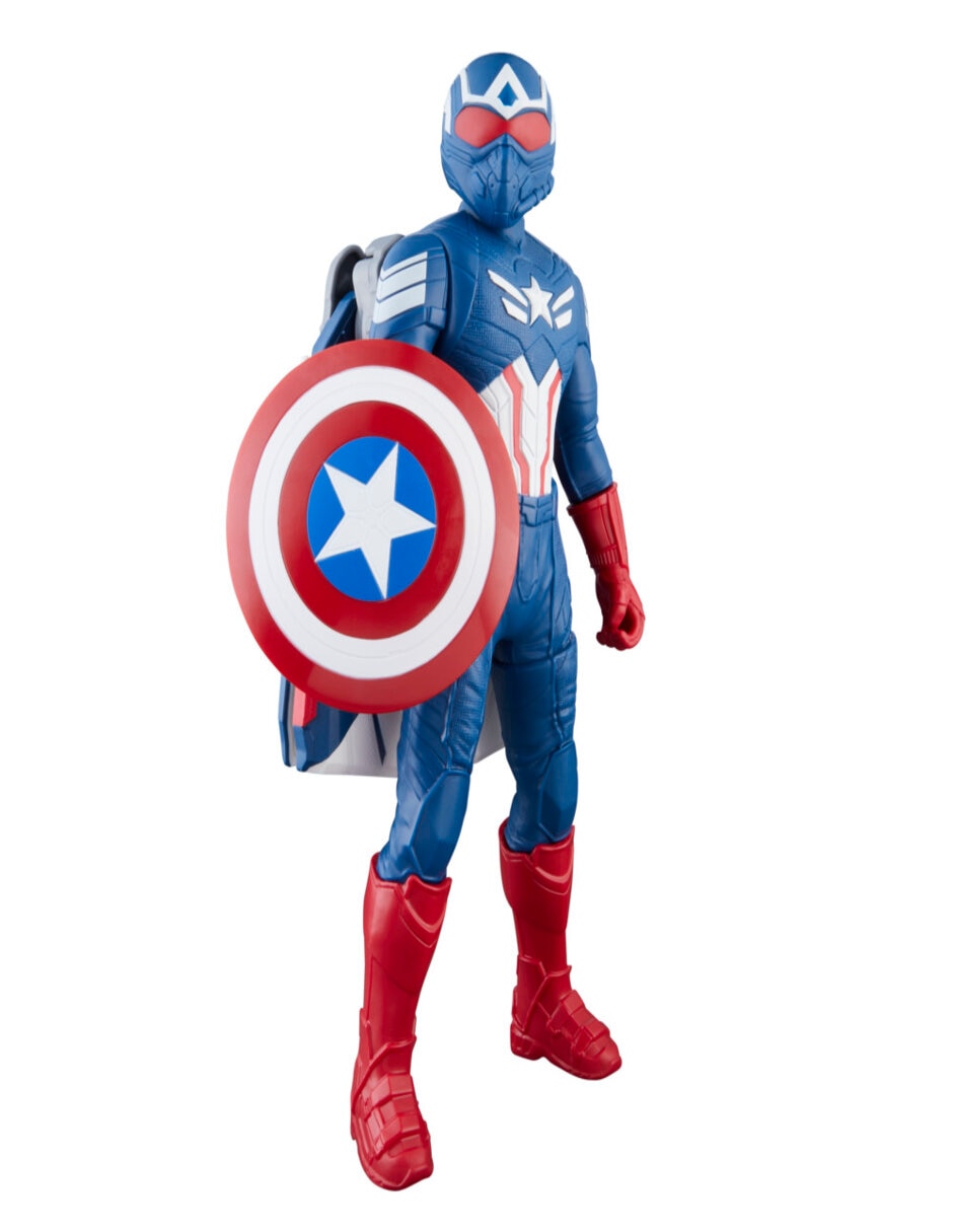 Figura de acción articulada Studios Capitán América titan hero Marvel Figura de acción articulada Studios Capitán América titan hero Marvel