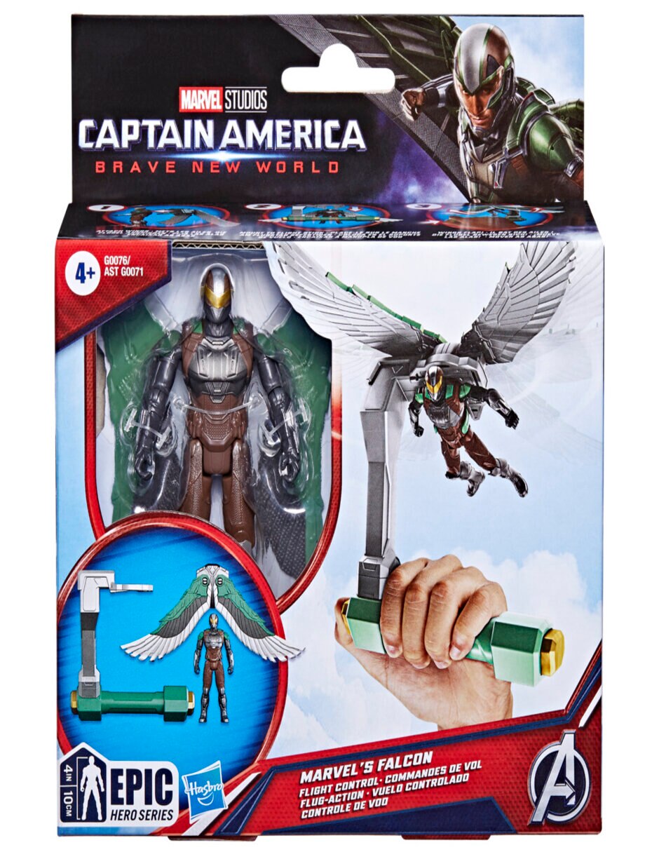 Figura de acción articulada Captain America Brave New World Falcon collectors con movimiento 4