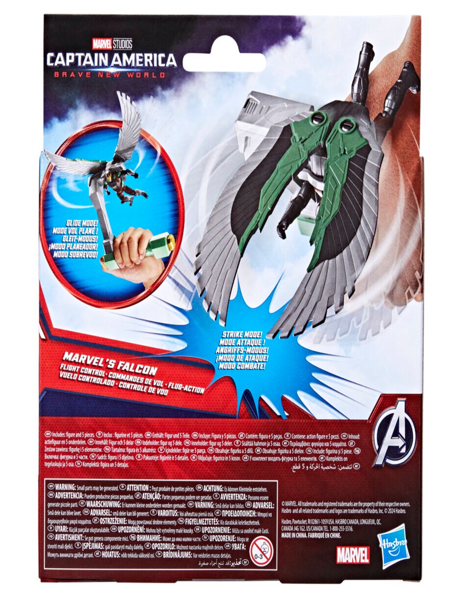Figura de acción articulada Captain America Brave New World Falcon collectors con movimiento 5