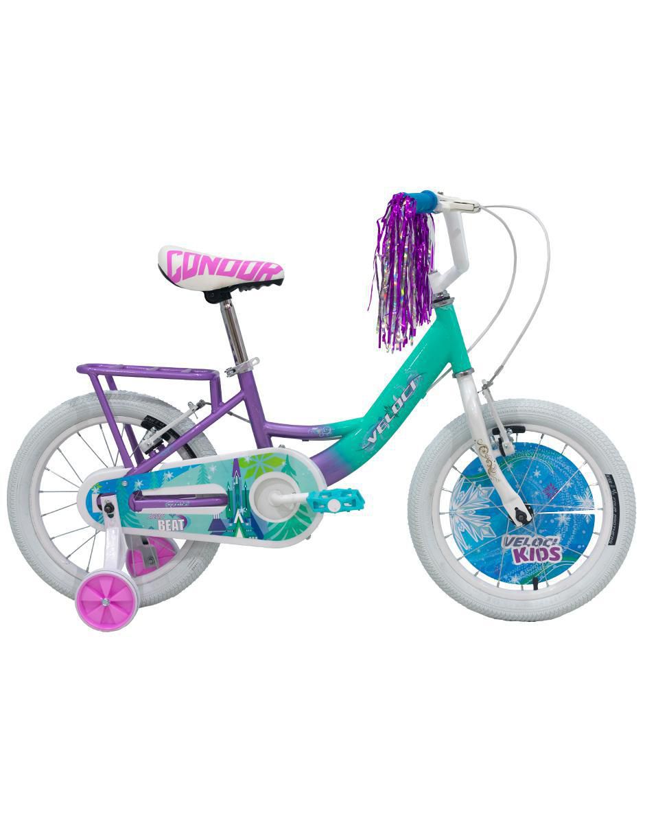 Bicicleta infantil veloci rodada 16 para niña