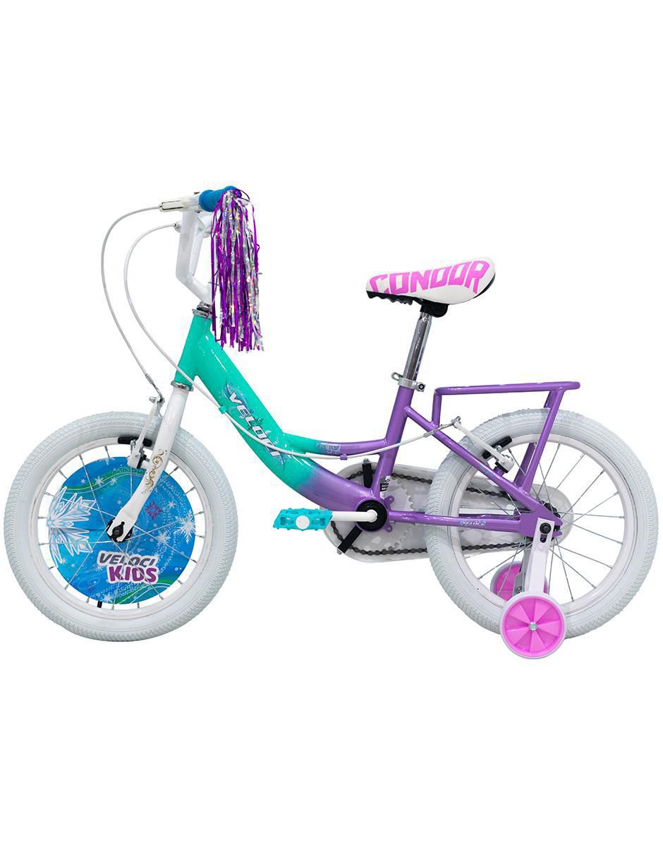 Bicicleta infantil veloci rodada 16 para niña
