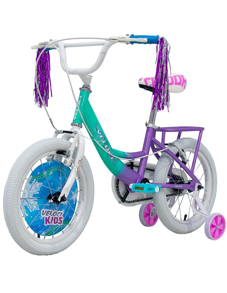 Bicicleta infantil veloci rodada 16 para niña