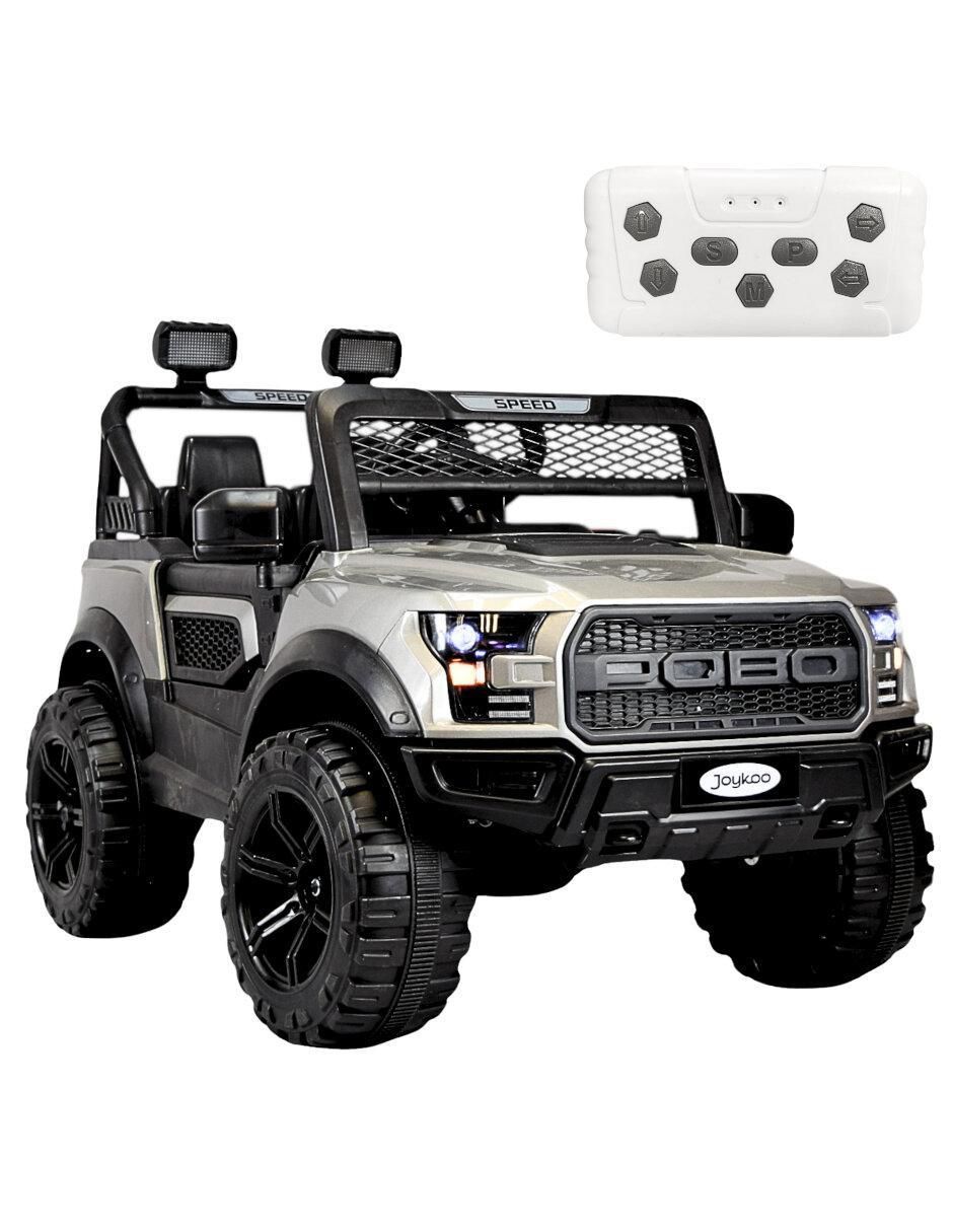 Automóvil montable con control remoto Raptor recargable infantil