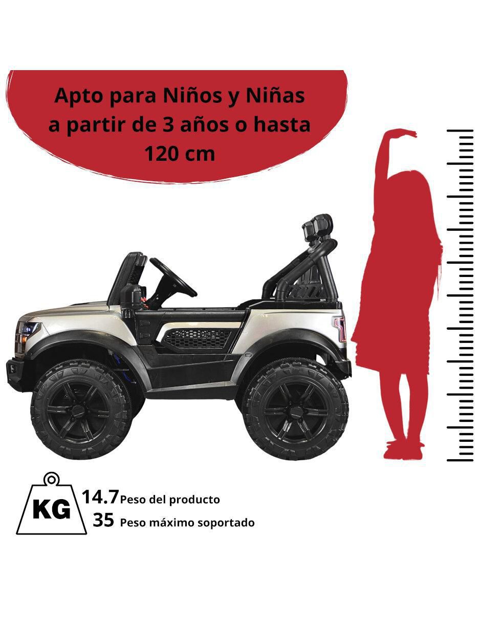 Automóvil montable con control remoto Raptor recargable infantil 5