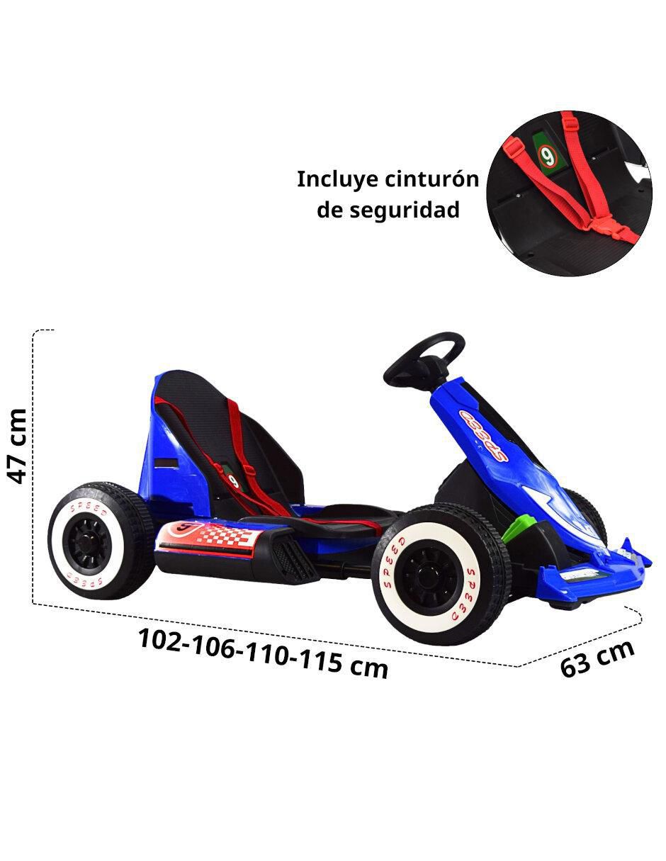 Automóvil montable con control remoto Crazy Kart Speed recargable infantil 8