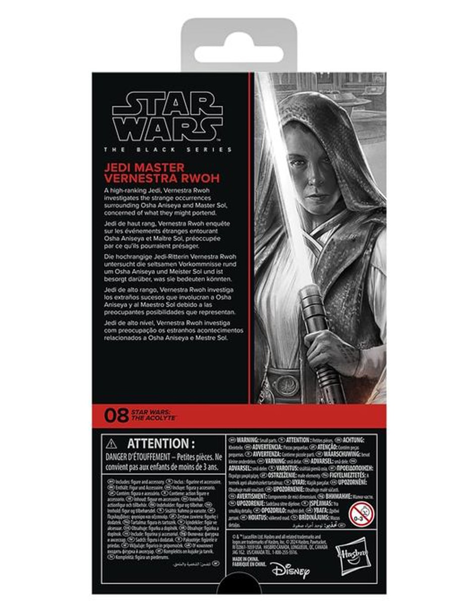 Figura de colección articulada Star Wars: The Acolyte Jedi Master Vernestra Rwoh Play Doh