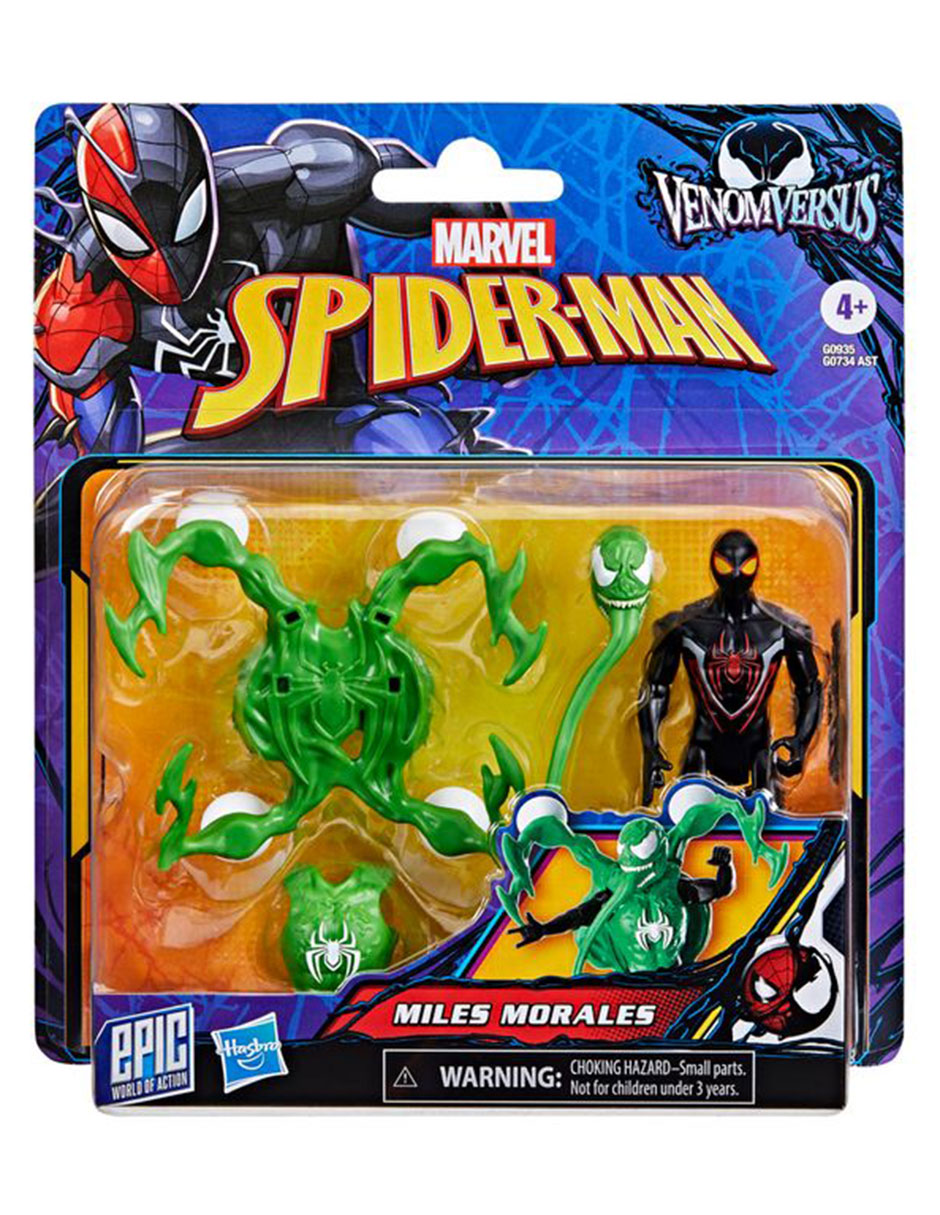 Figura de acción articulada VenomVersus Miles Morales deluxe Marvel