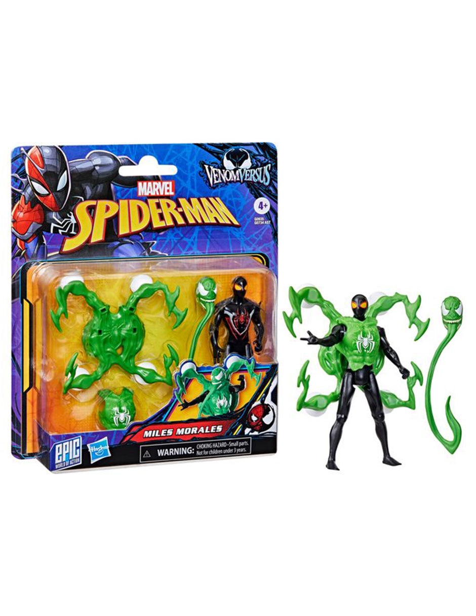 Figura de acción articulada VenomVersus Miles Morales deluxe Marvel