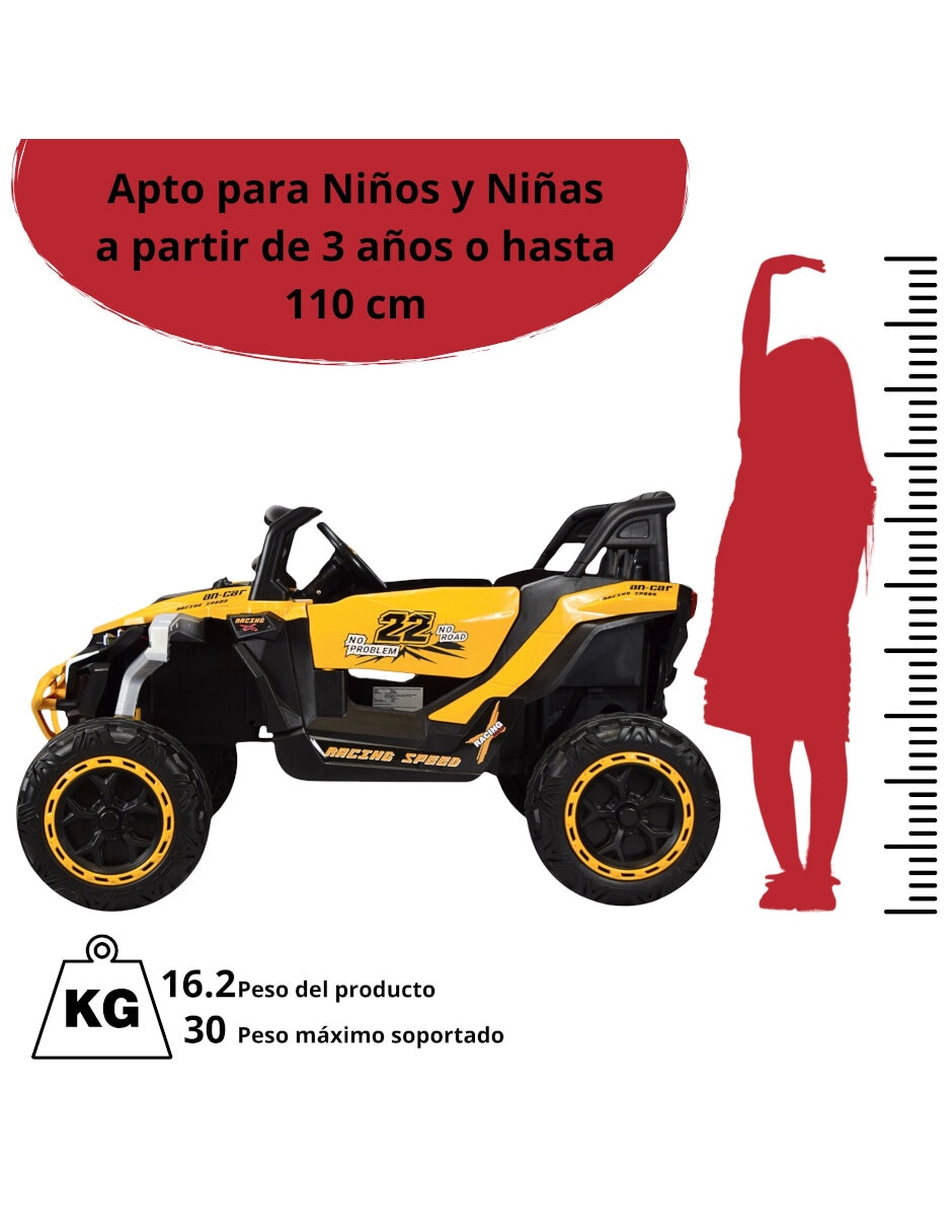 Automóvil montable control remoto racing speed de recargable unisex 3