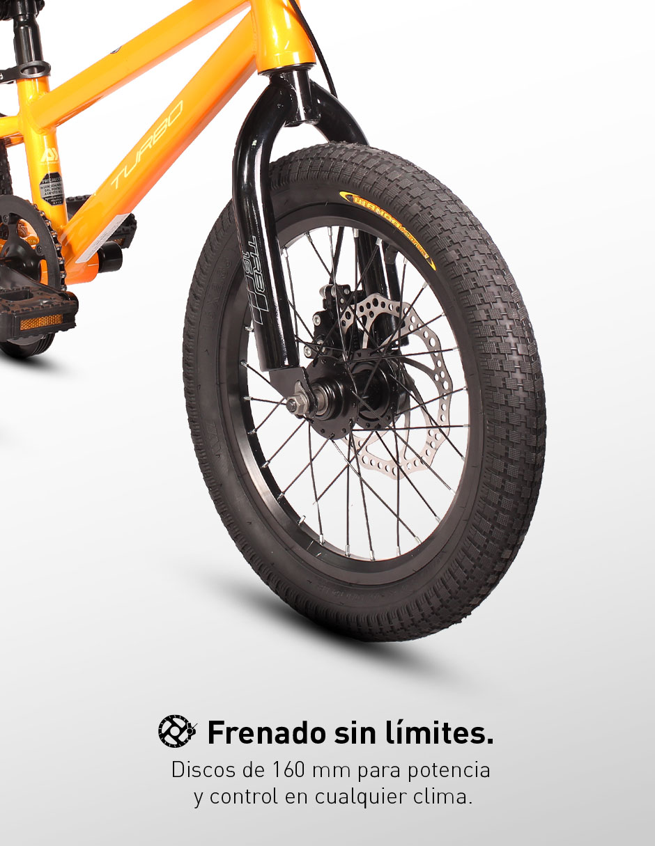 Bicicleta infantil Turbo rodada 16 unisex