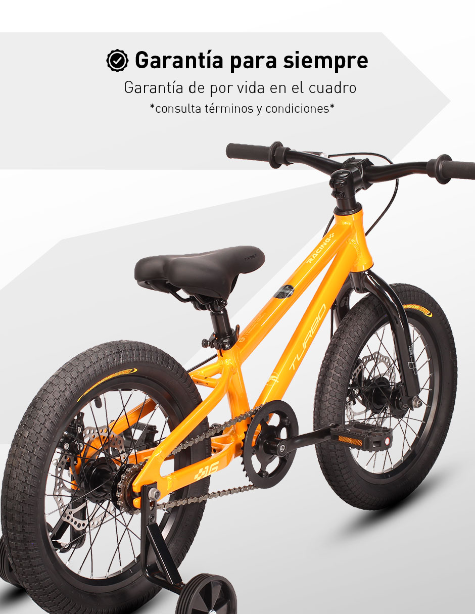 Bicicleta infantil Turbo rodada 16 unisex