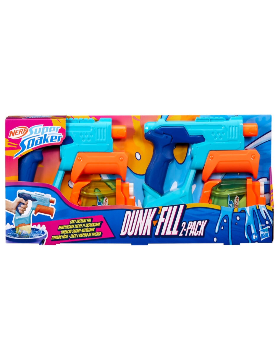 Set lanzador de agua Nerf Super Soaker Dunk Fill 2-Pack