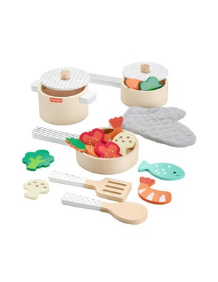 Juego De Ollas Y Sartenes De Madera Fisher Price juego armable infantil unisex