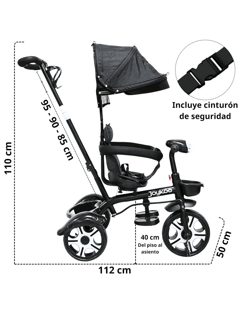 Triciclo evolutivo giratorio para infantil unisex 7