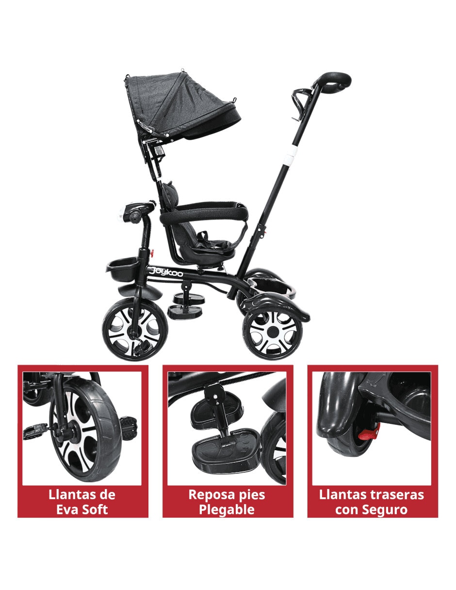 Triciclo evolutivo giratorio para infantil unisex 6