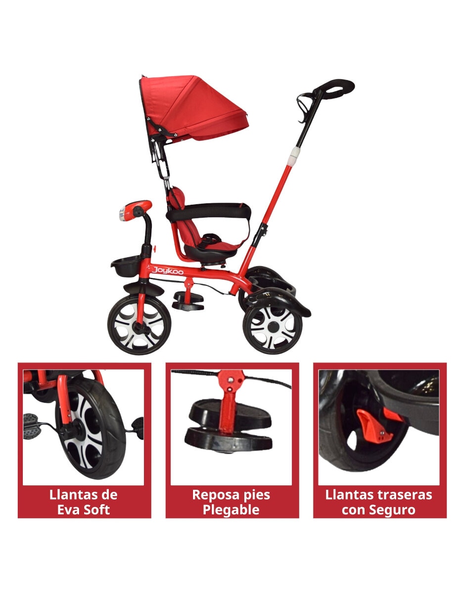 Triciclo evolutivo giratorio para infantil unisex 3