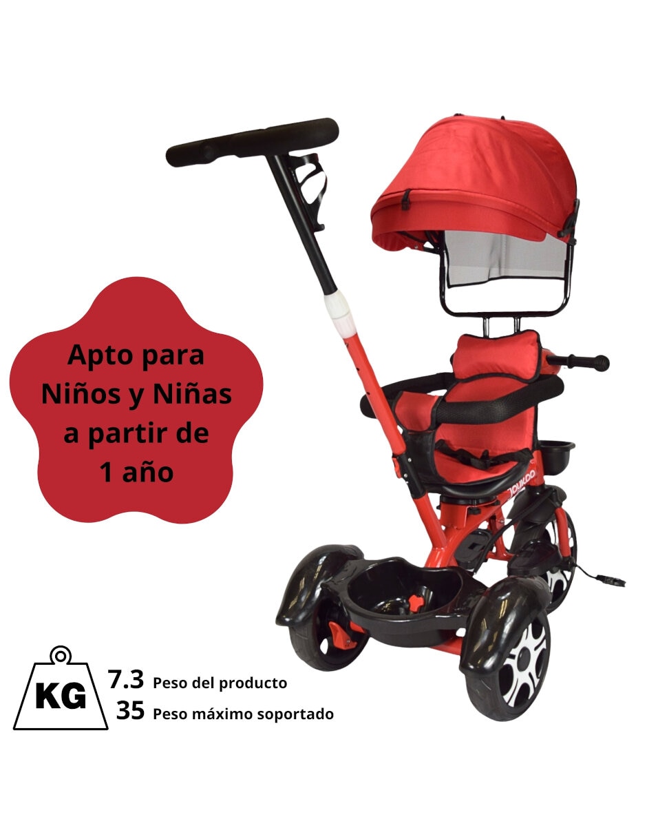 Triciclo evolutivo giratorio para infantil unisex 2