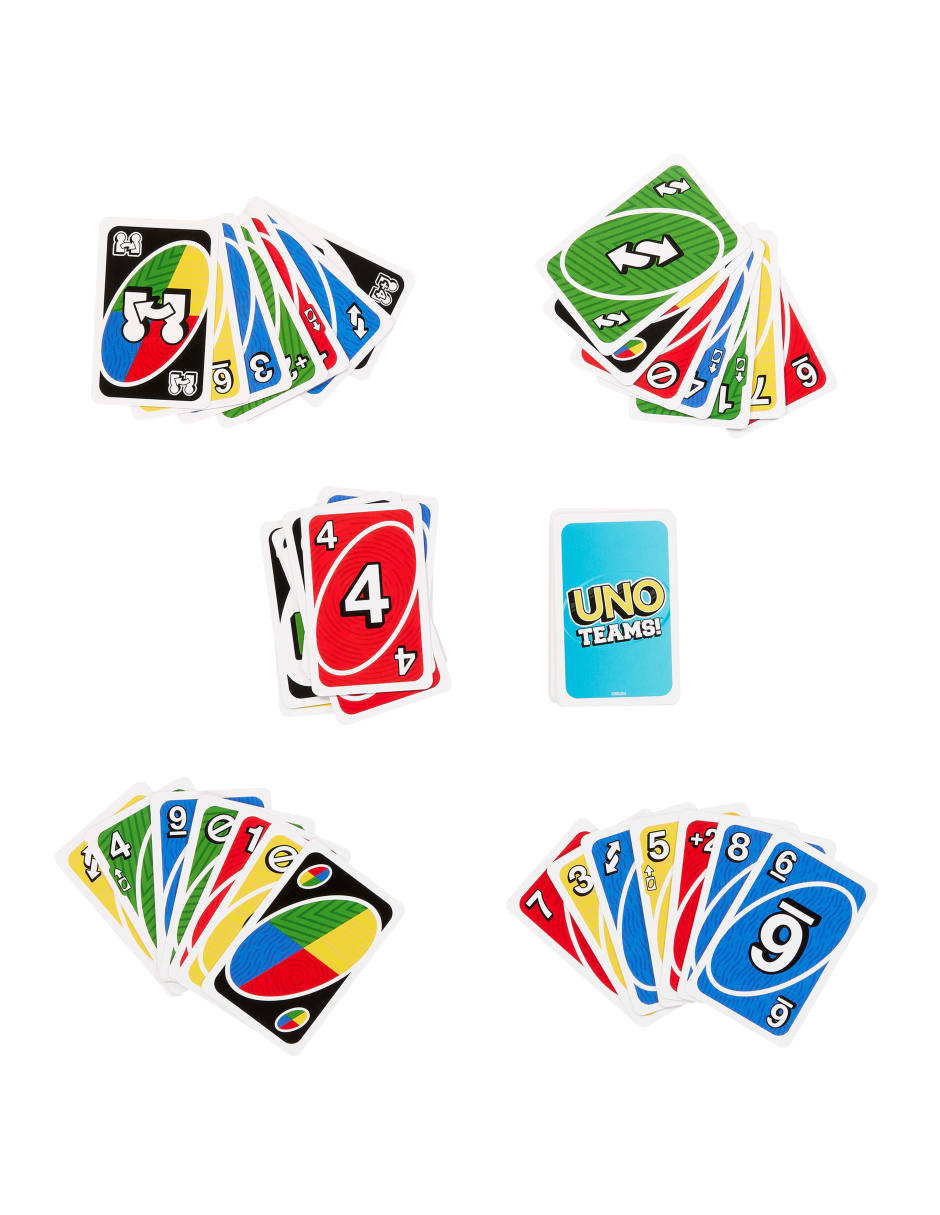 Uno teams juego de mesa Mattel