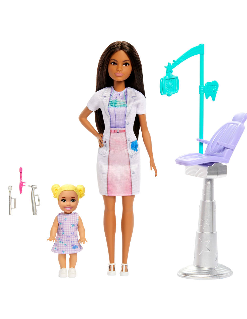 Set muñecas barbie profesiones
