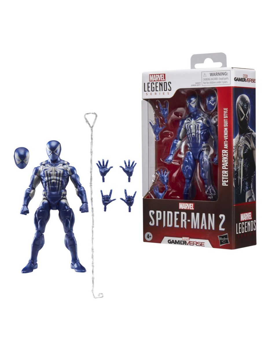 Figura de acción articulada Spider Man Peter Parker Anti-venom Suit Style Collectors 3