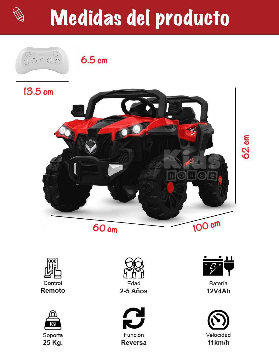 Montable con control remoto recargable infantil 5