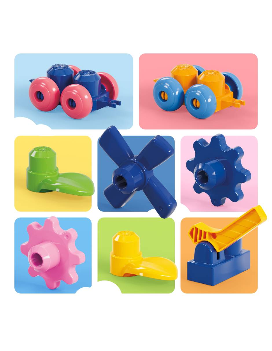 Mega Bloks Mega Bloks Bolsa Clásica Con 130 Bloques JFF50 3