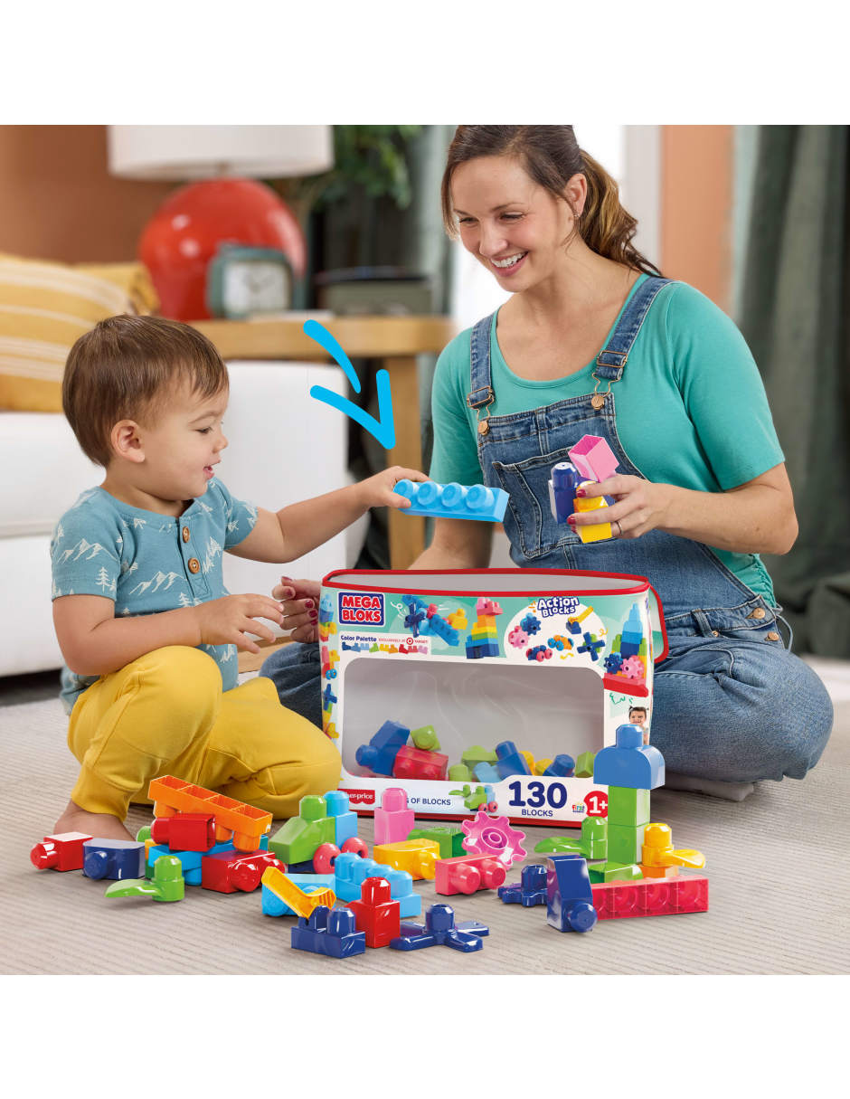 Mega Bloks Mega Bloks Bolsa Clásica Con 130 Bloques JFF50 6