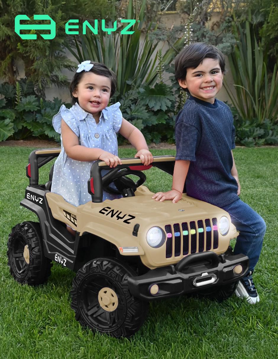 Automóvil montable Jeep recargable 7