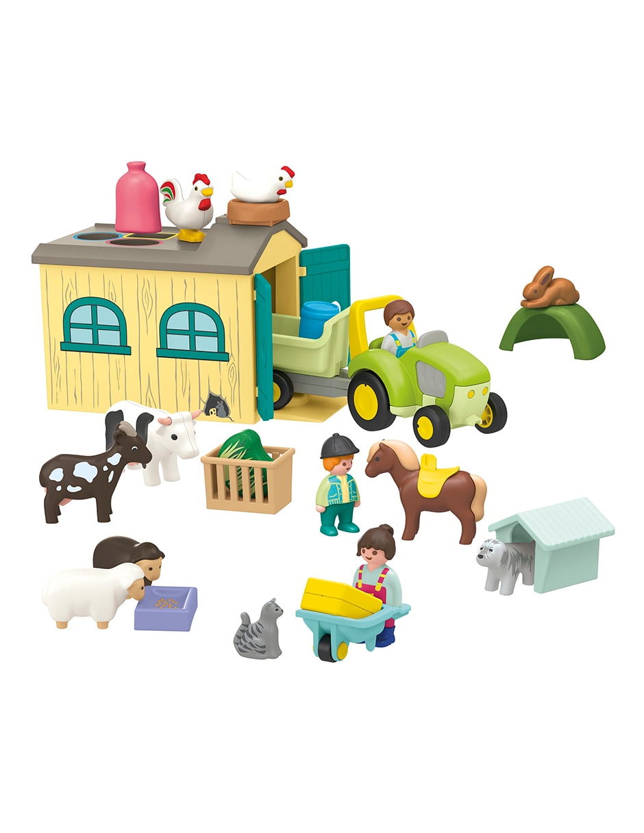 Playmobil Aventura En La Granja Con Tractor, Remolque Y Animales 71656 Junior 2