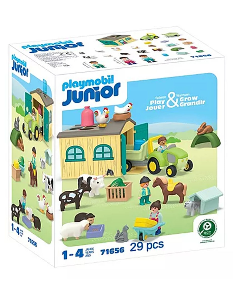 Playmobil Aventura En La Granja Con Tractor, Remolque Y Animales 71656 Junior 3