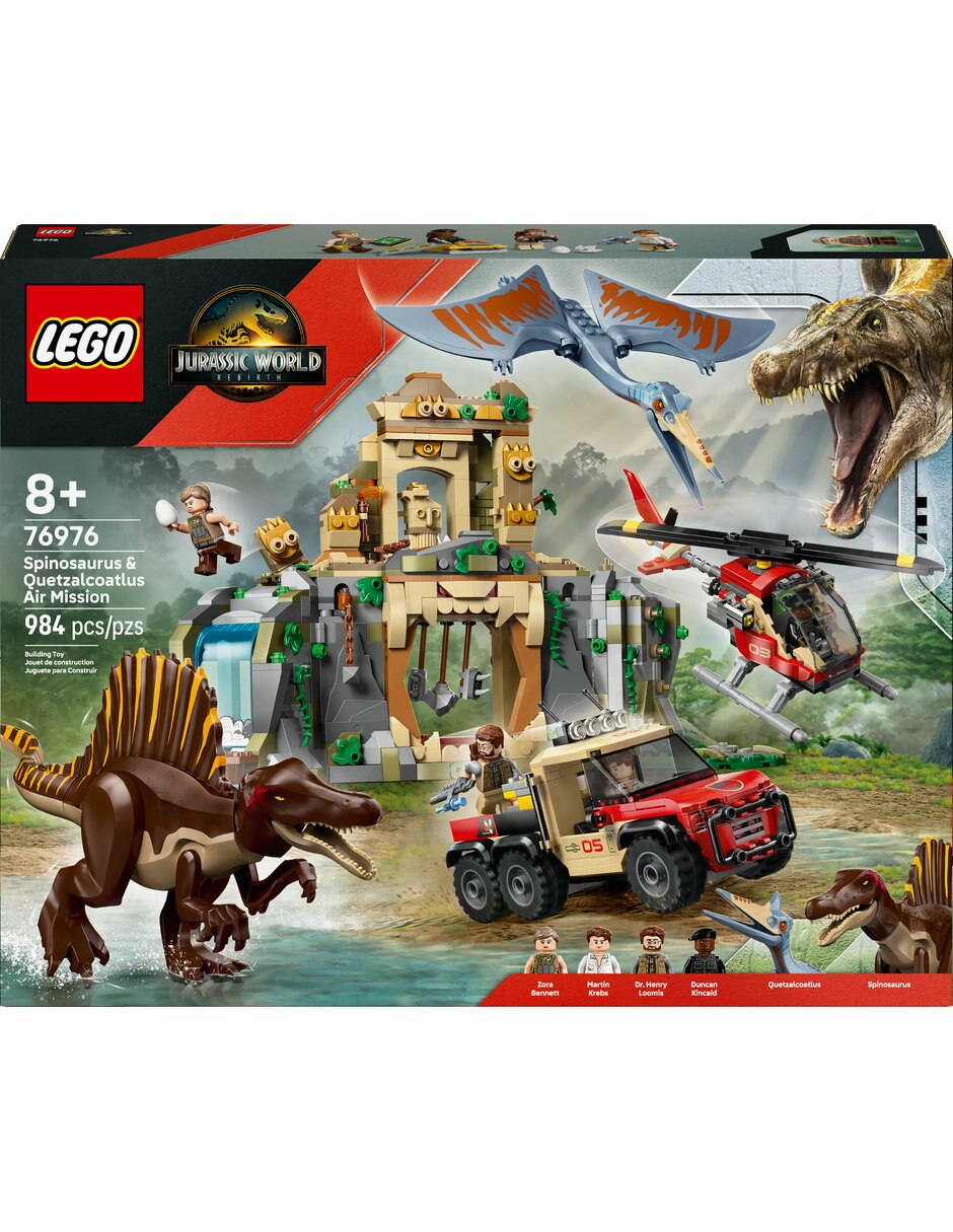 LEGO Misión Aérea: Spinosaurus Y Quetzalcoatlus 76976 Jurassic World 4