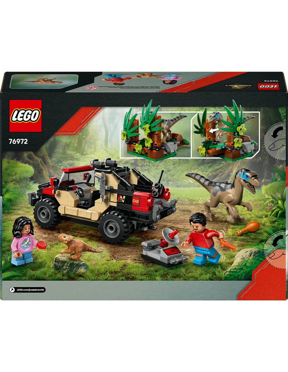 LEGO Huida En Todo Terreno Y Raptor Al Acecho 76972 Jurassic World 5