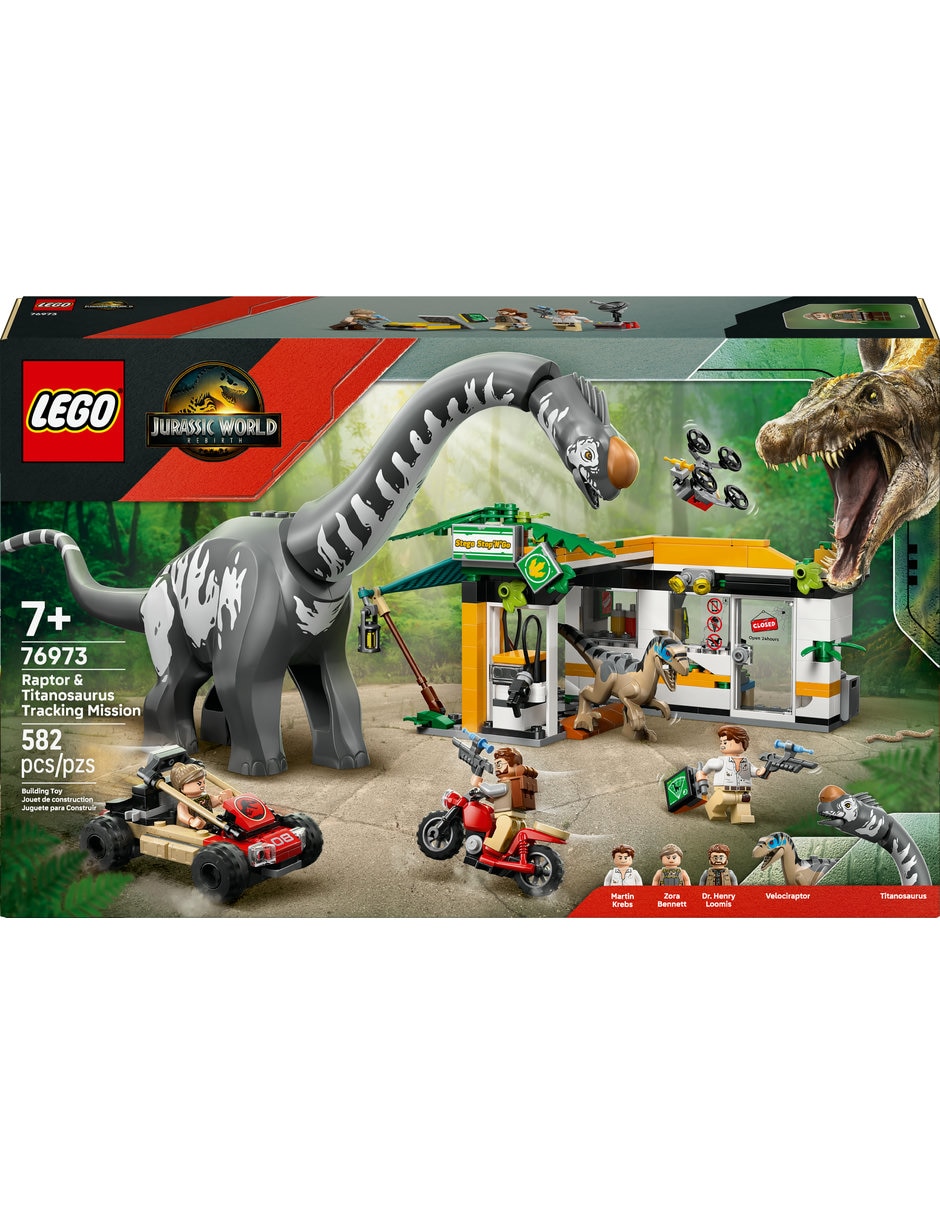 LEGO Misión De Seguimiento: Raptor Y Titanosaurus 76973 Jurassic World