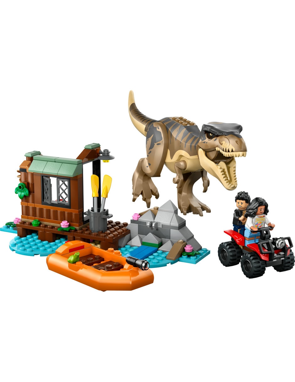 Huida Por El Río Y T. Rex A La Caza 76975 Jurassic World 3